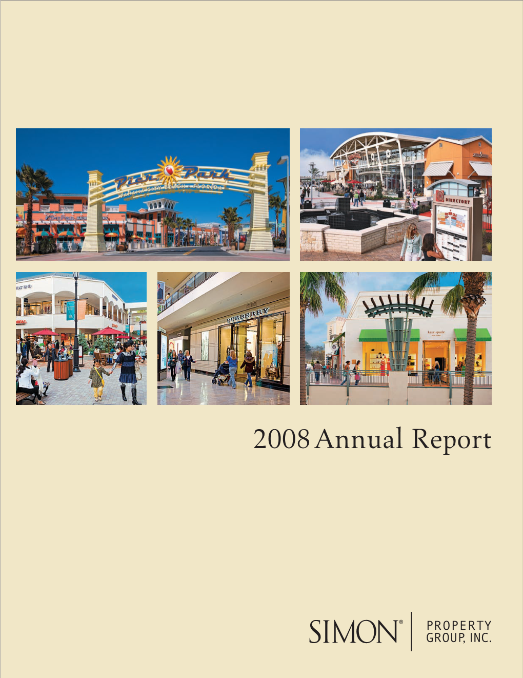 2008 Annual Report Imon Property Group, Inc