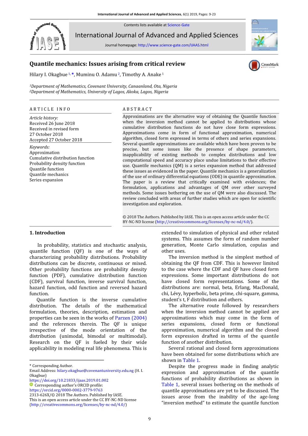 Quantile Mechanics: Issues Arising from Critical Review