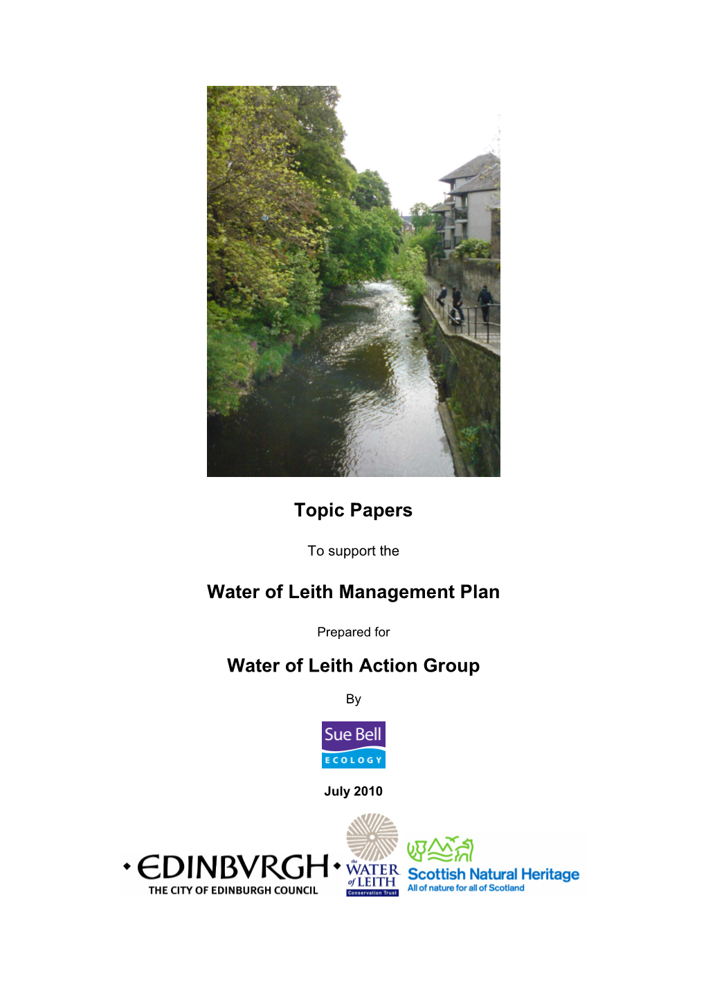 Water of Leith Management Plan Final Topic Papers July 201…