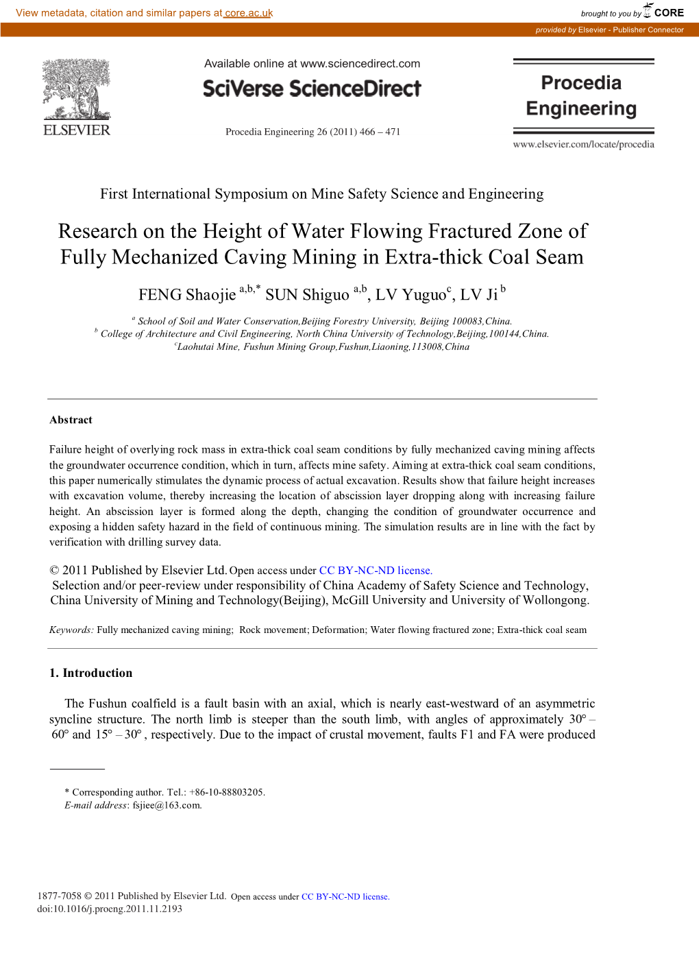 Research on the Height of Water Flowing Fractured Zone of Fully Mechanized Caving Mining in Extra-Thick Coal Seam