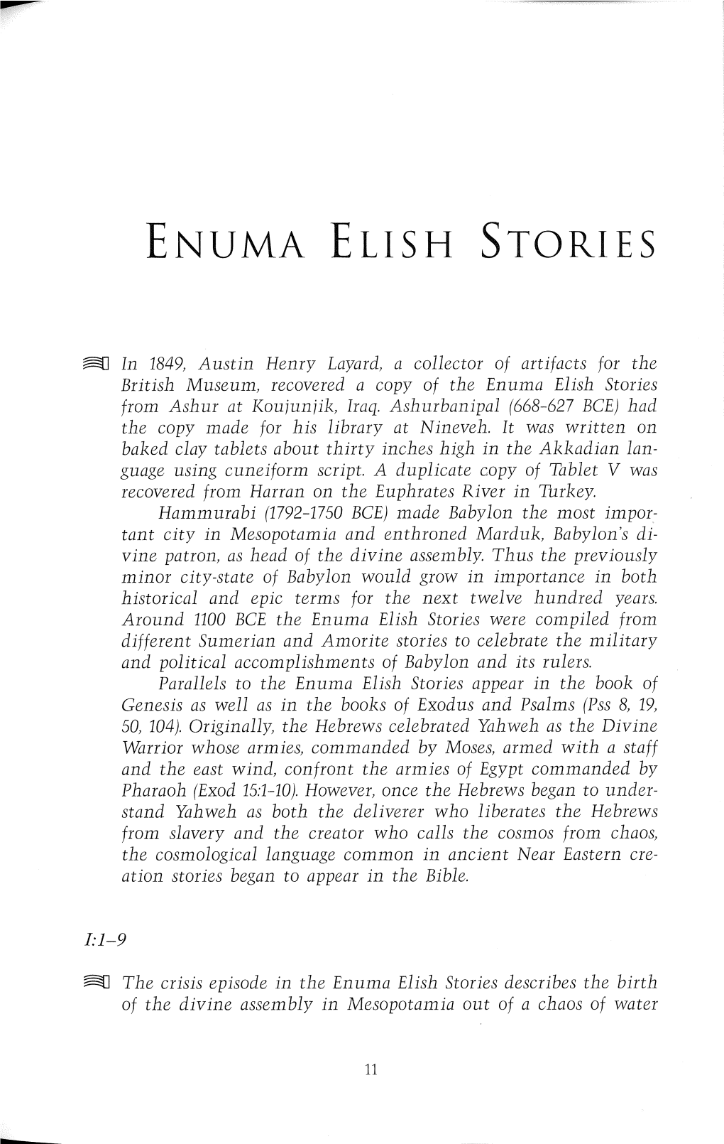 Enuma Elish Stories