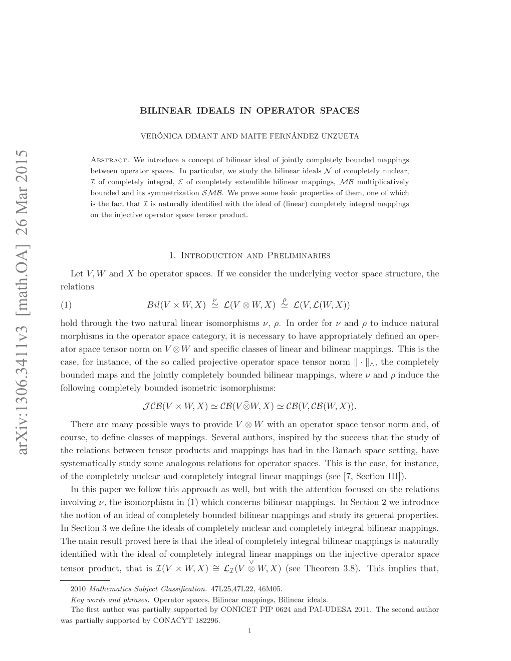 Bilinear Ideals in Operator Spaces 3