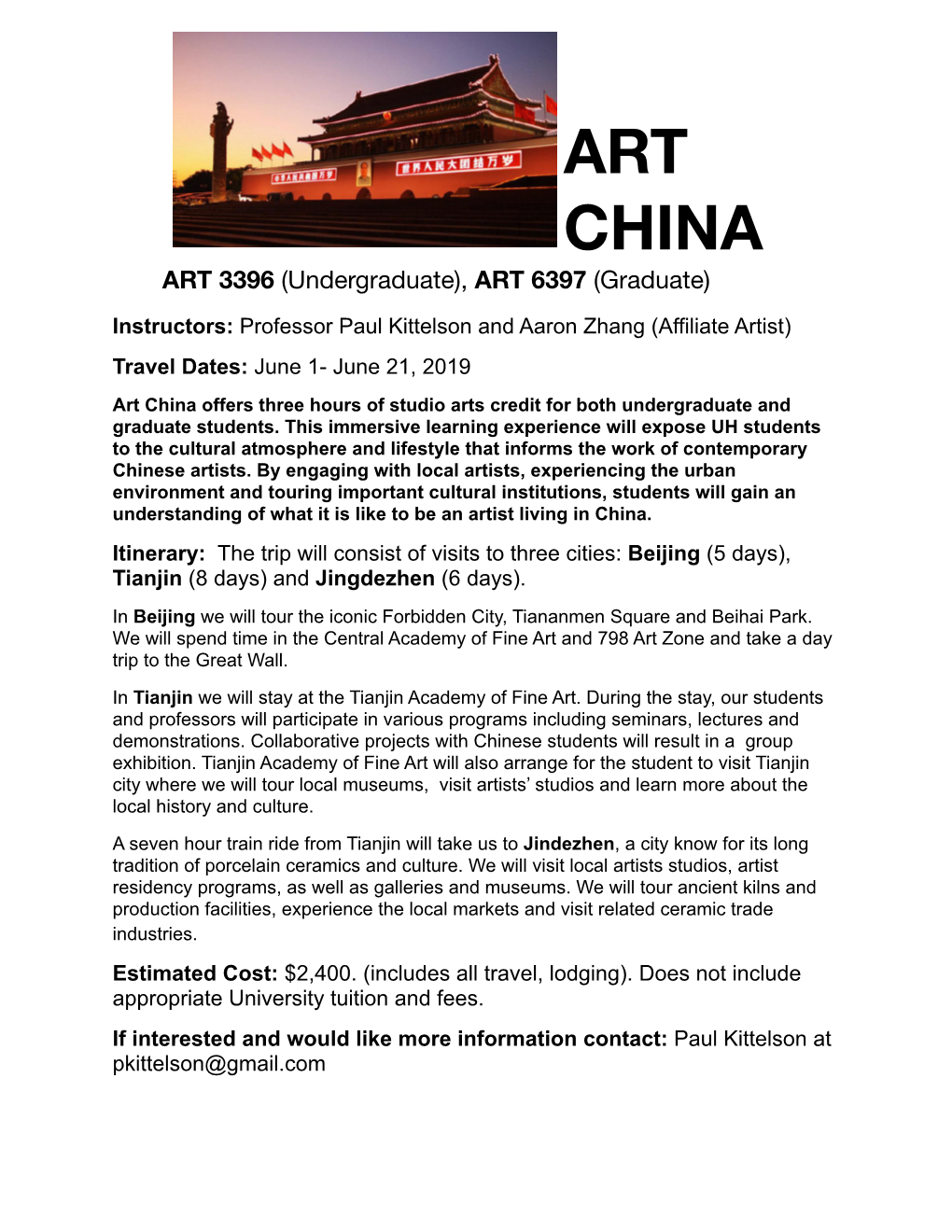 Art China Flyer