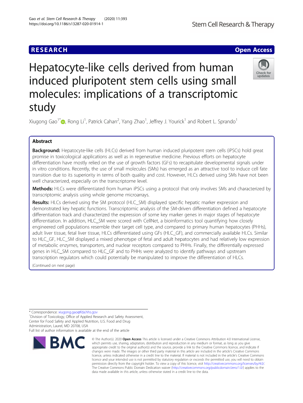 Hepatocyte-Like Cells Derived from Human Induced Pluripotent Stem