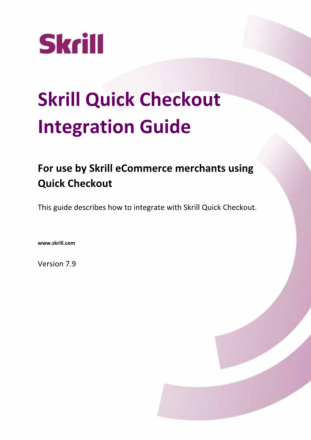 Skrill Quick Checkout Integration Guide