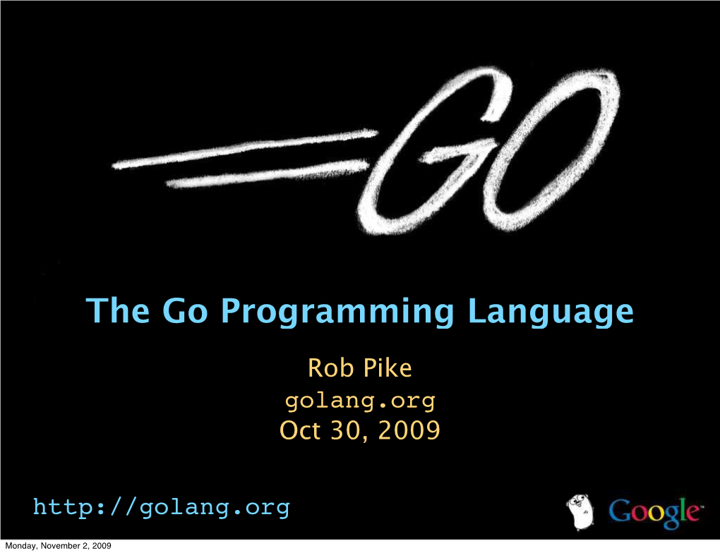 The Go Programming Language