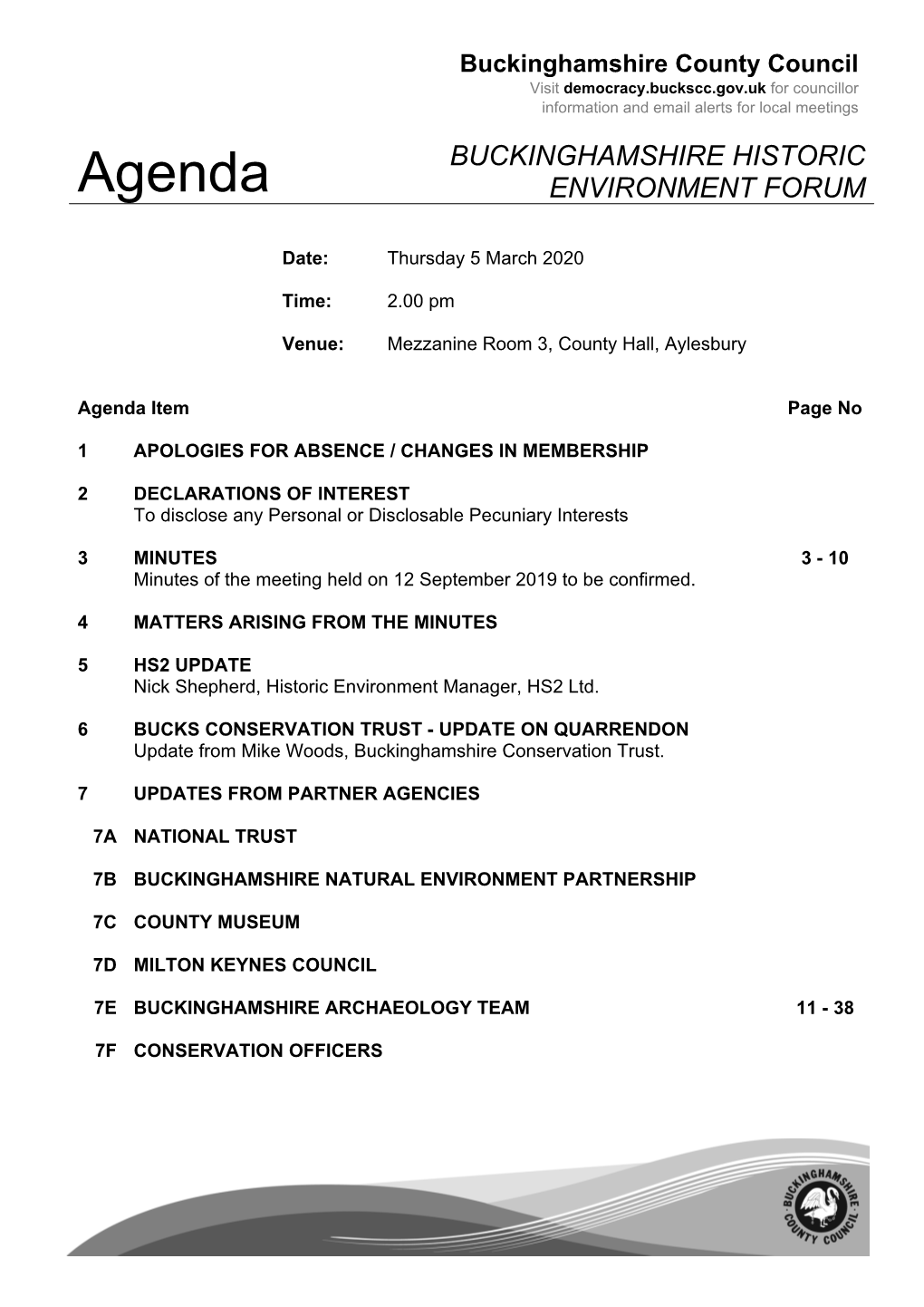 (Public Pack)Agenda Document for Buckinghamshire Historic