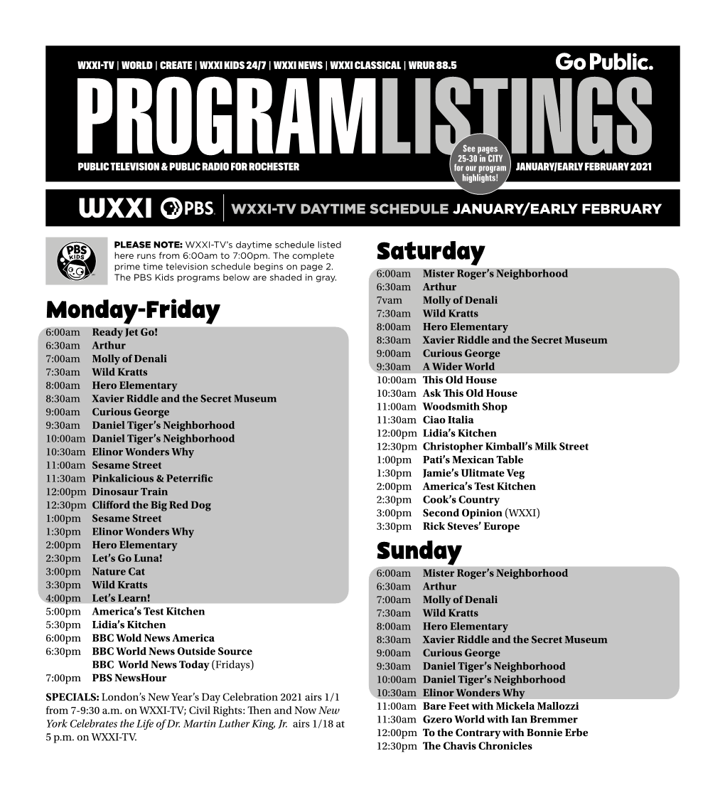 Program Listings