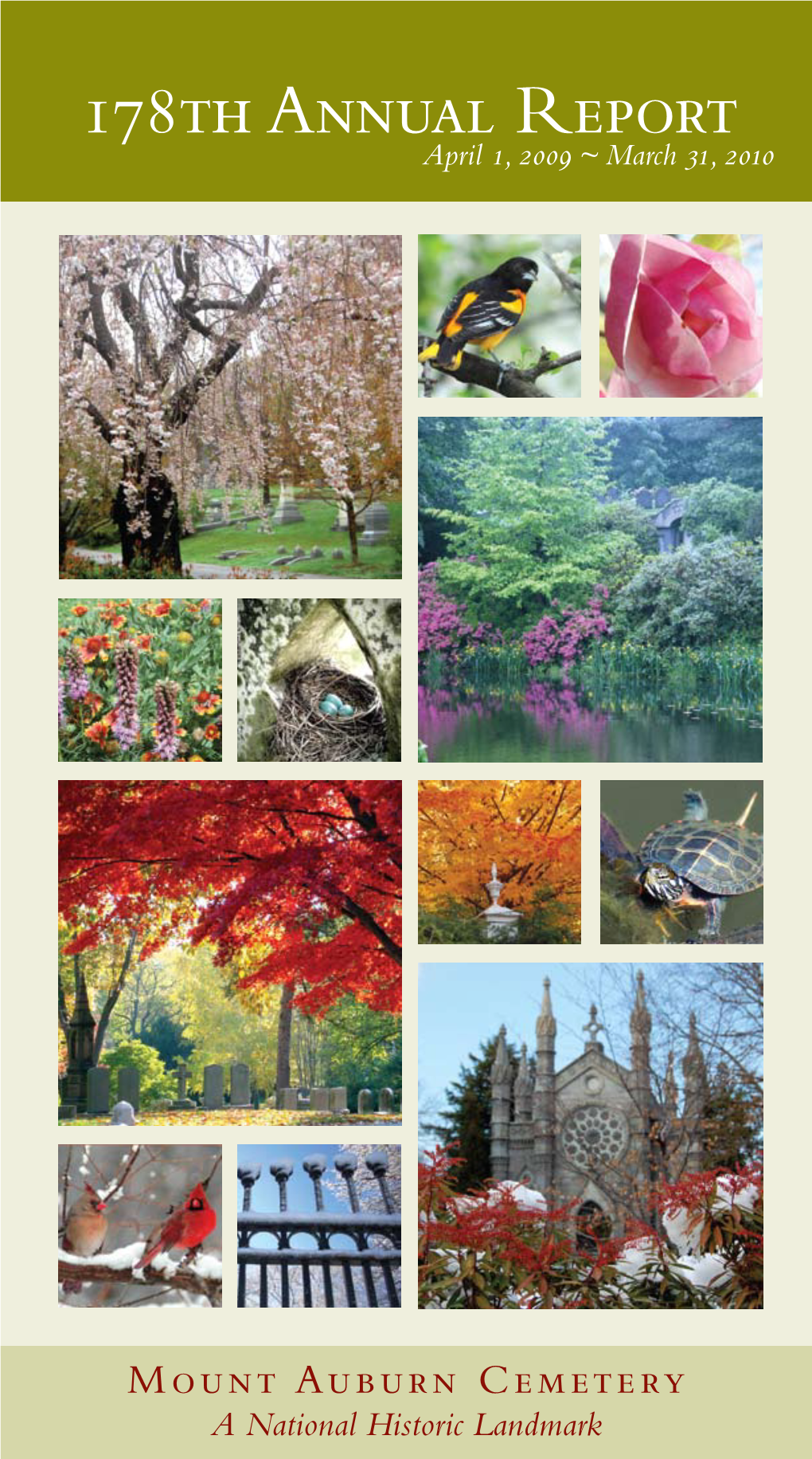 178Th Annual Report April 1, 2009 ~ March 31, 2010