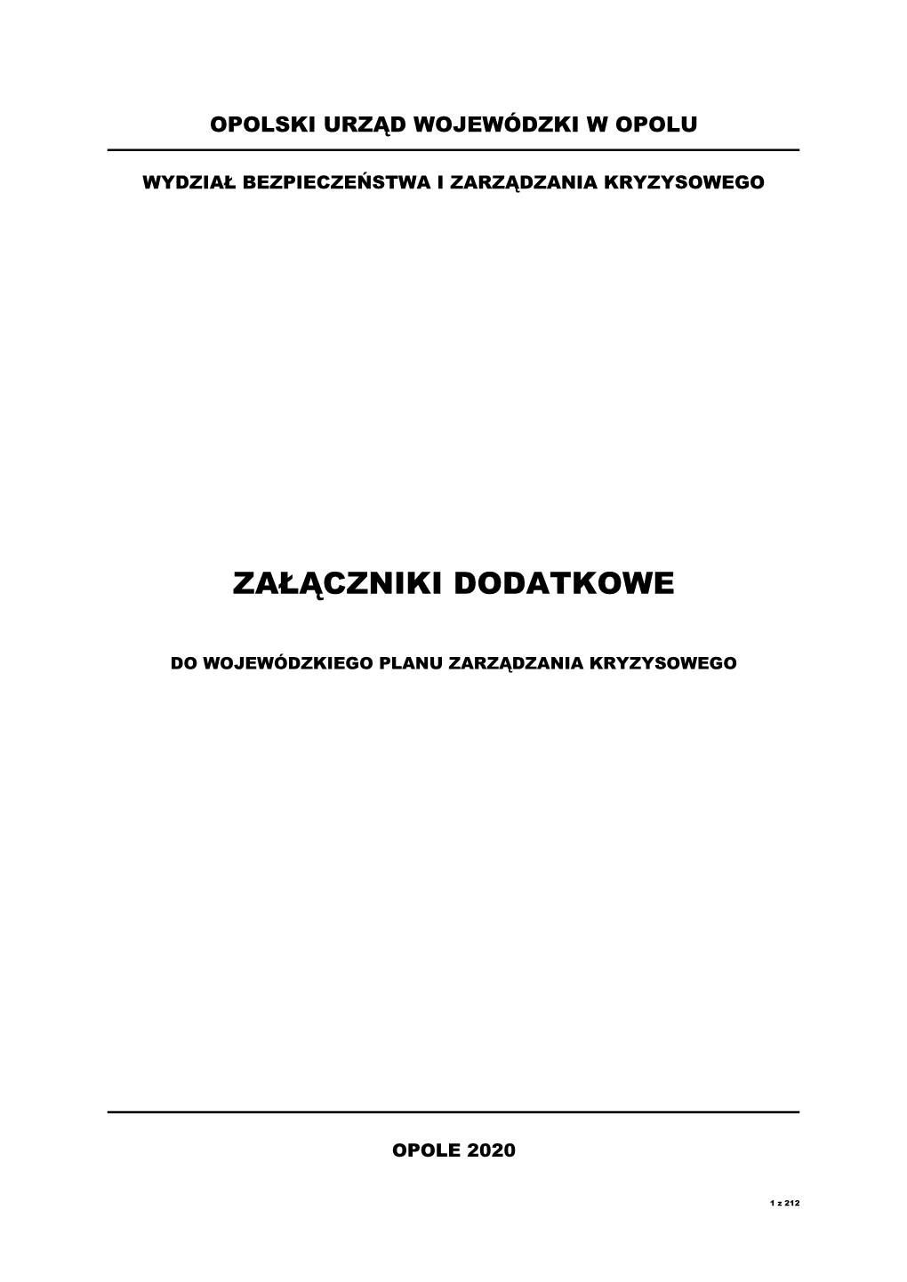 Załączniki Dodatkowe