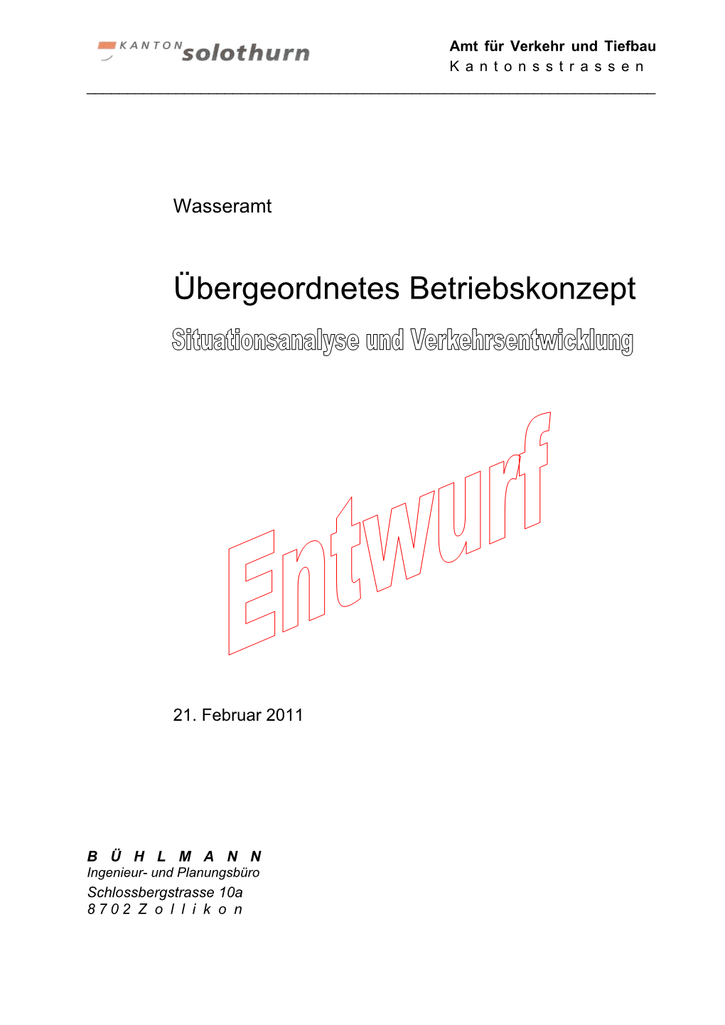 Betriebskonzept Wasseramt 2