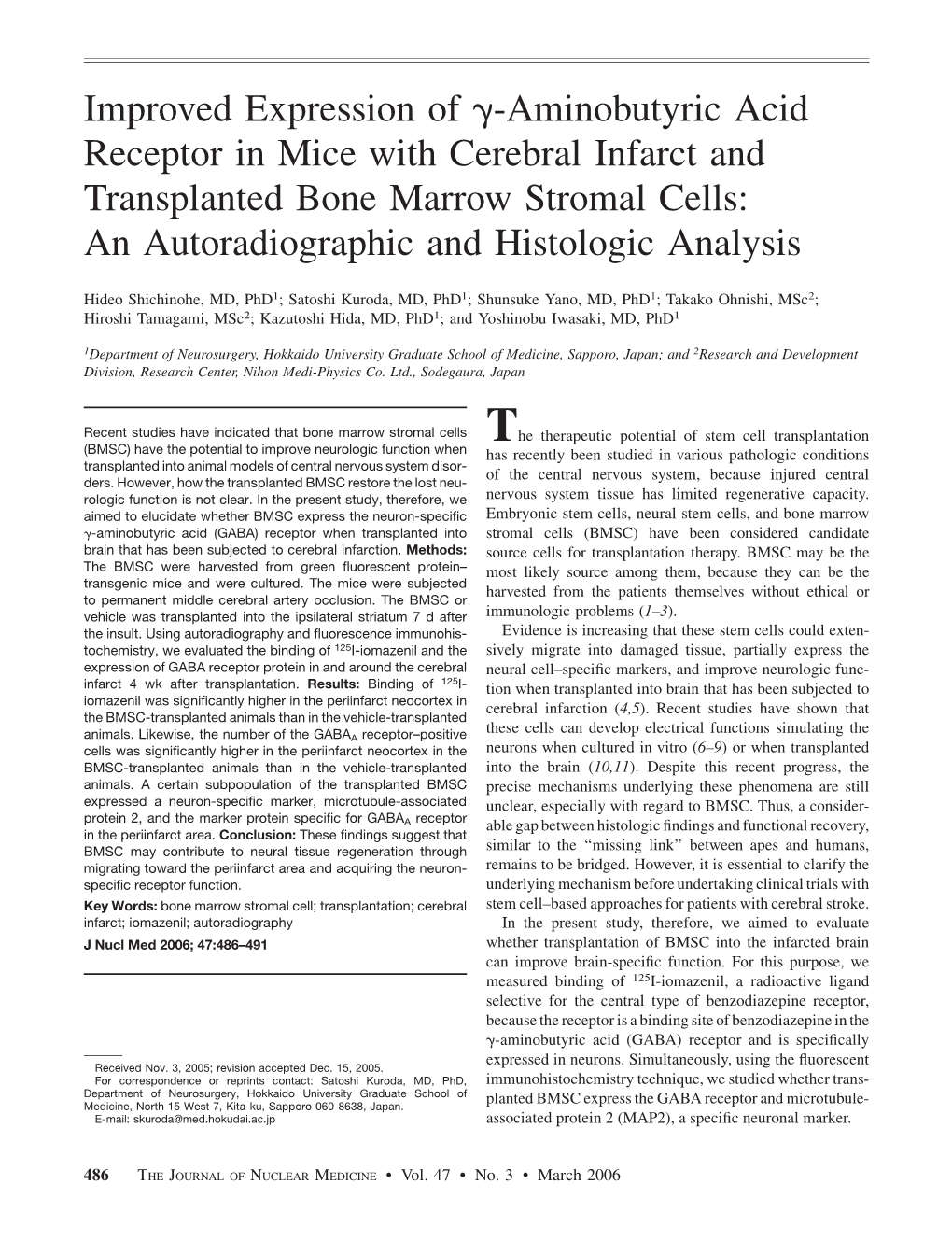 Improved Expression of G-Aminobutyric Acid Receptor In