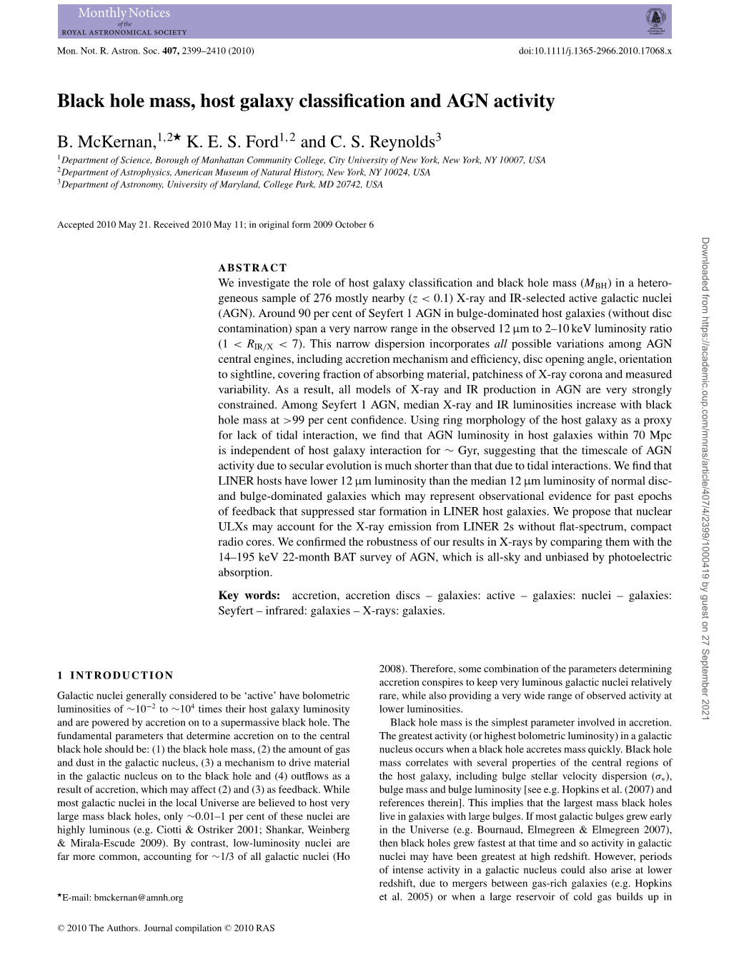 Black Hole Mass, Host Galaxy Classification and AGN Activity