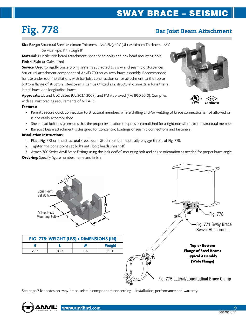 Fig. 778 Bar Joist Beam Attachment