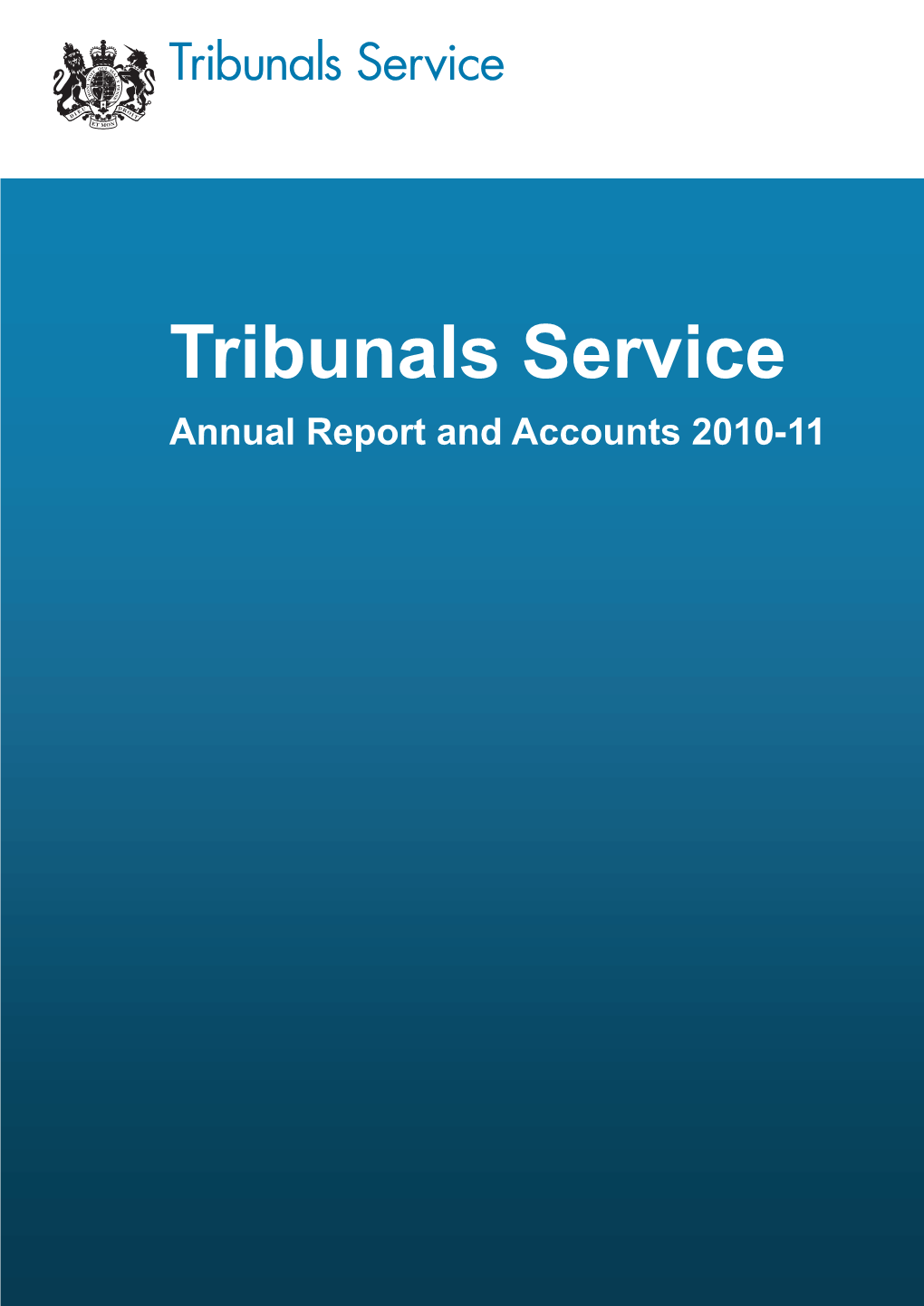 Tribunals Service Annual Report HC 1245