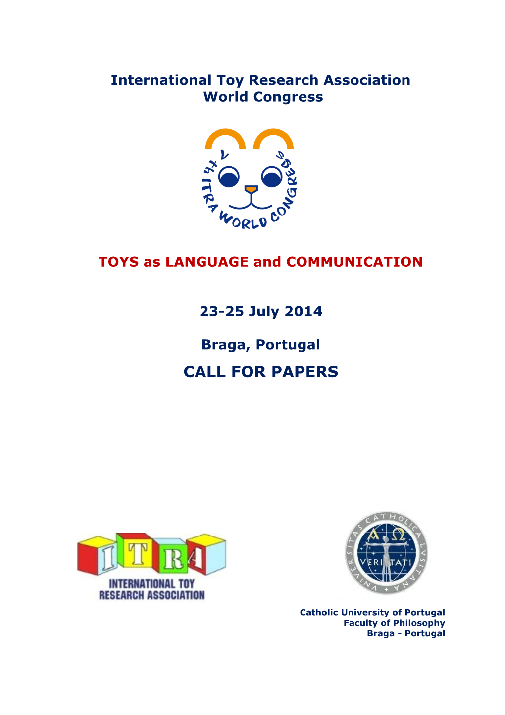 International Toy Research Association World Congress TOYS