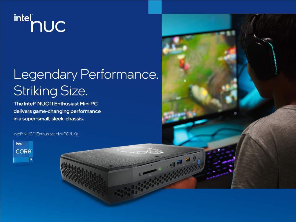 Intel® NUC 11 Enthusiast Mini PC and Kit