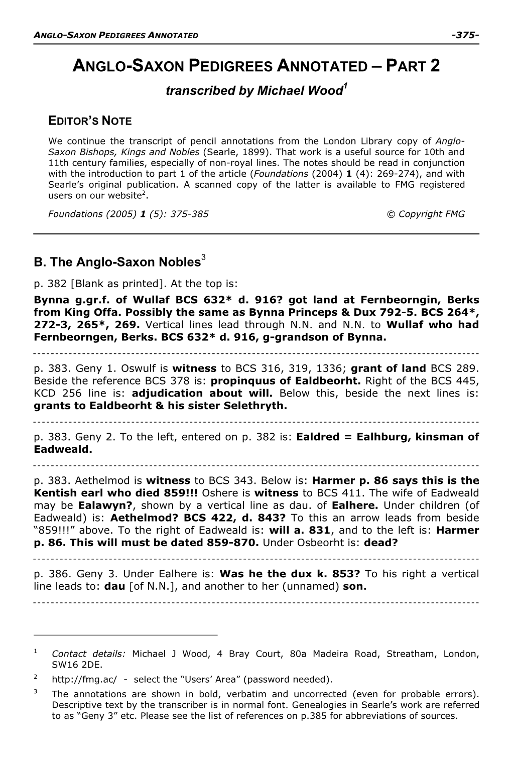 Anglo-Saxon Pedigrees Annotated -375