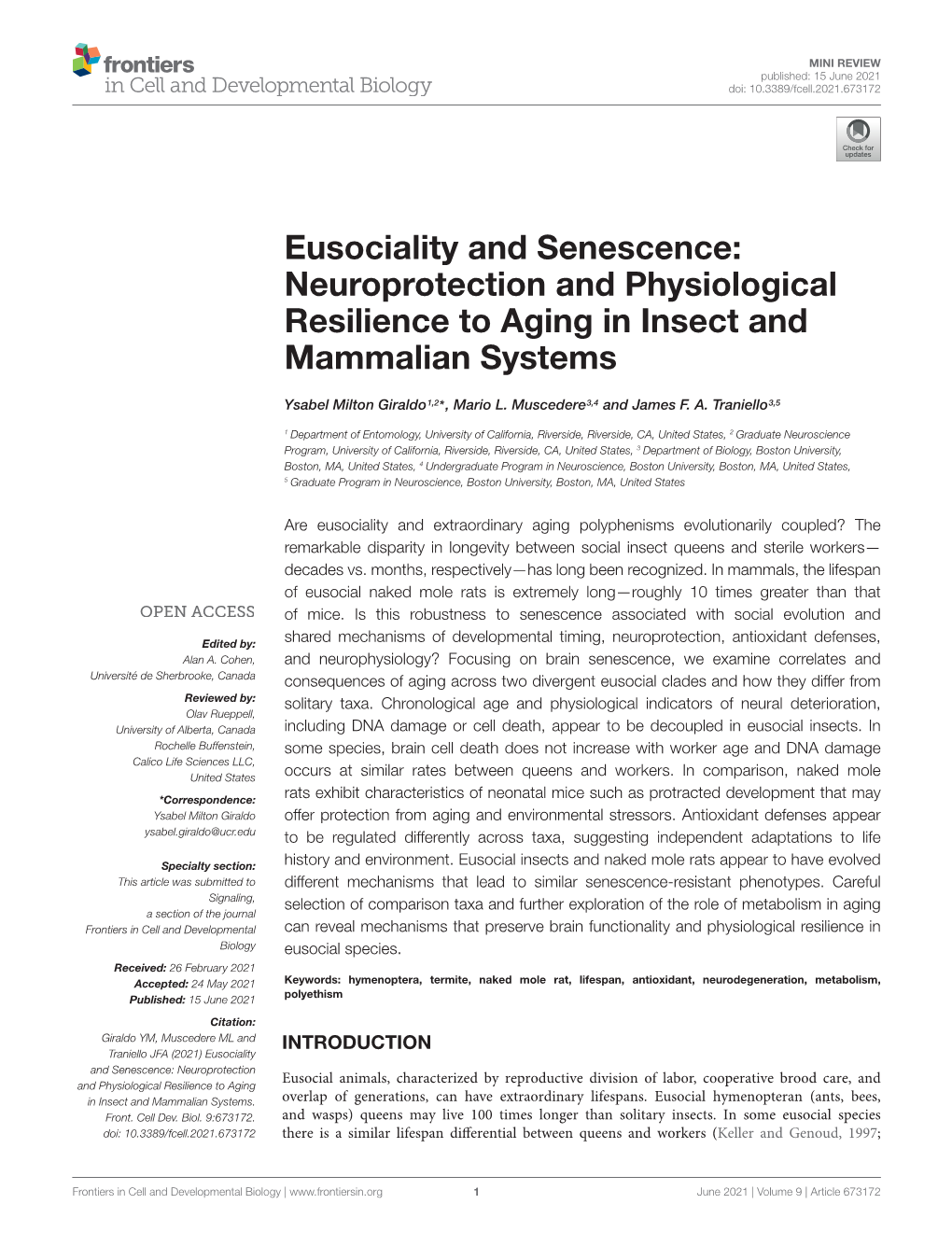 Neuroprotection and Physiological Resilience to Aging in Insect and Mammalian Systems