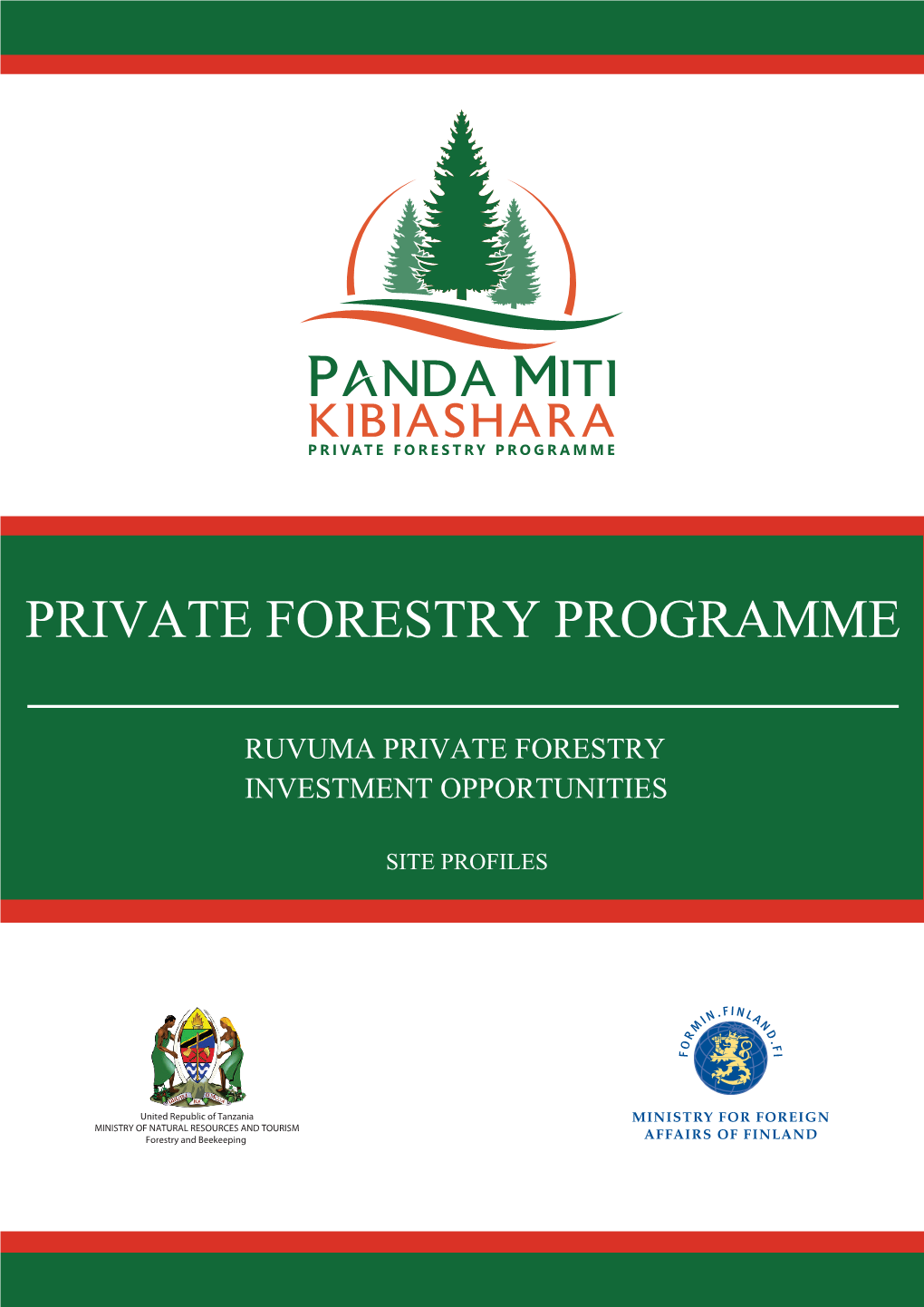 Ruvuma Private Forestry Investment Opportunities Site Profiles