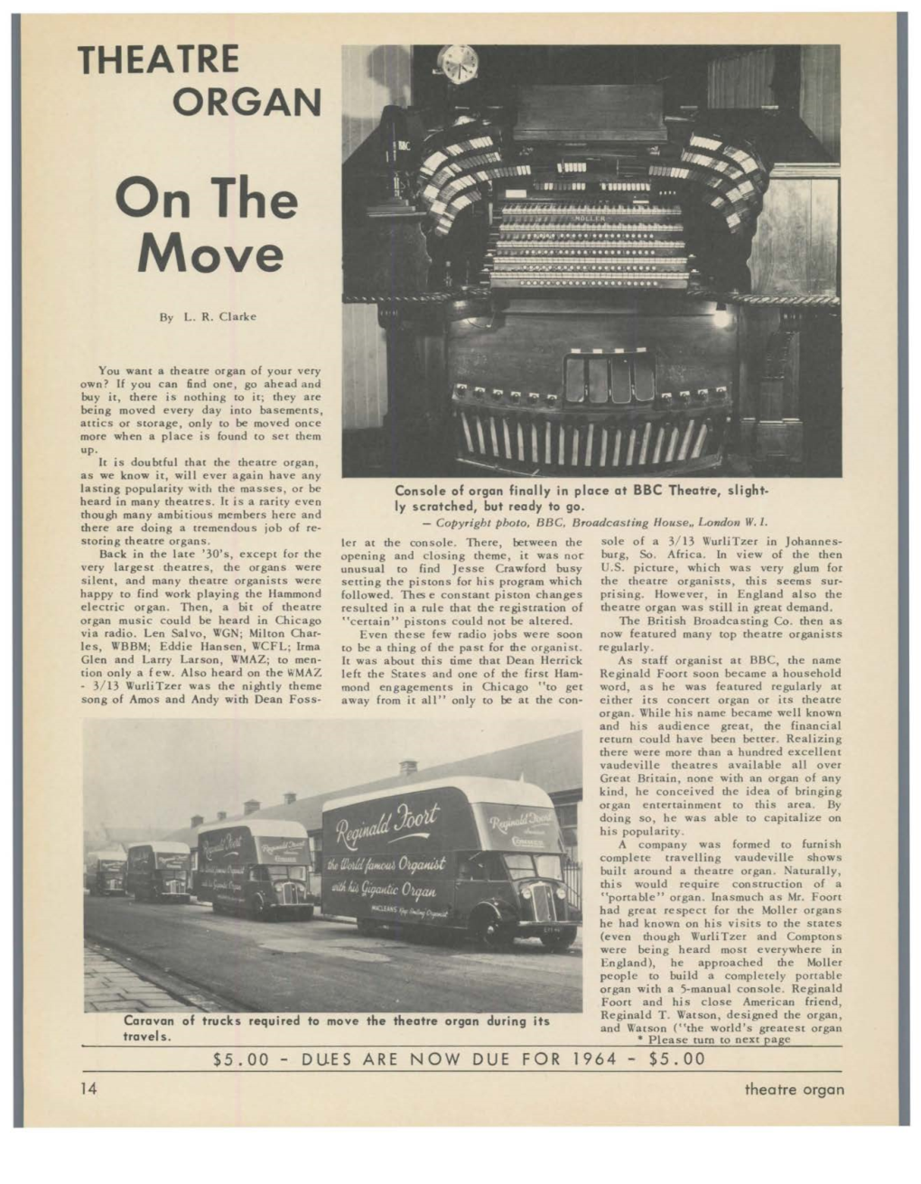 THEATRE ORGAN on the MOVE Where It Remains Today