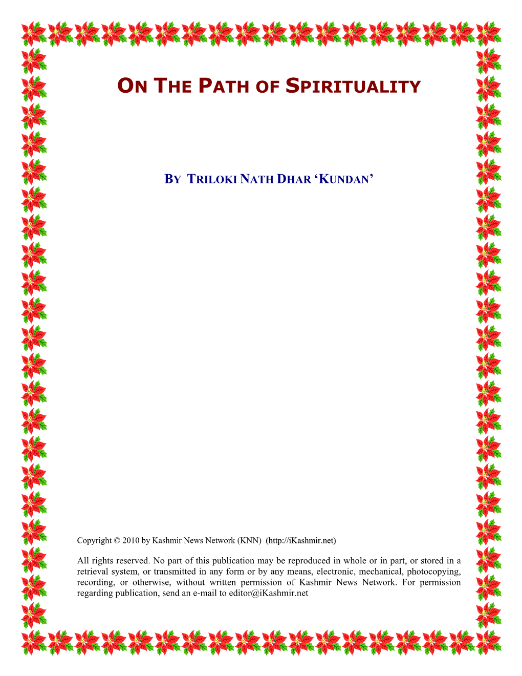 On the Path of Spirituality