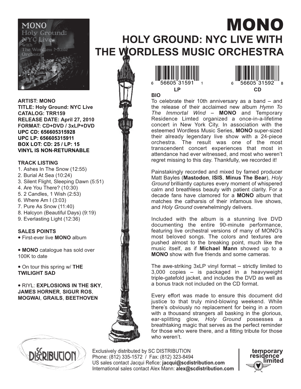 Holy Ground: Nyc Live with the Wordless Music Orchestra