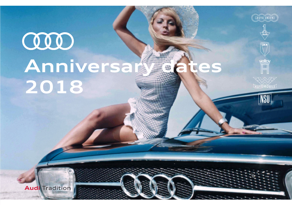 Anniversary Dates 2018