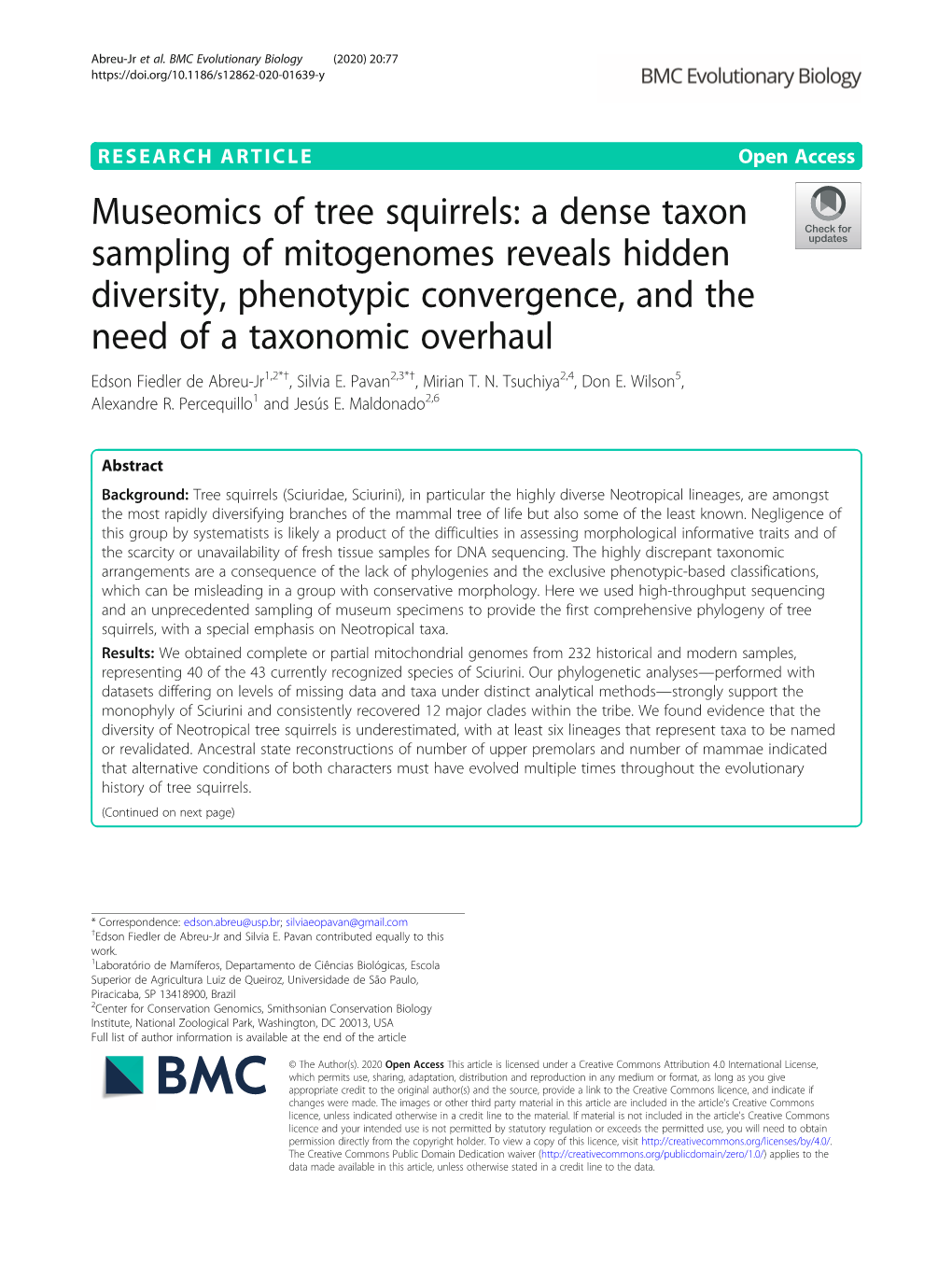 Museomics of Tree Squirrels: a Dense Taxon Sampling of Mitogenomes