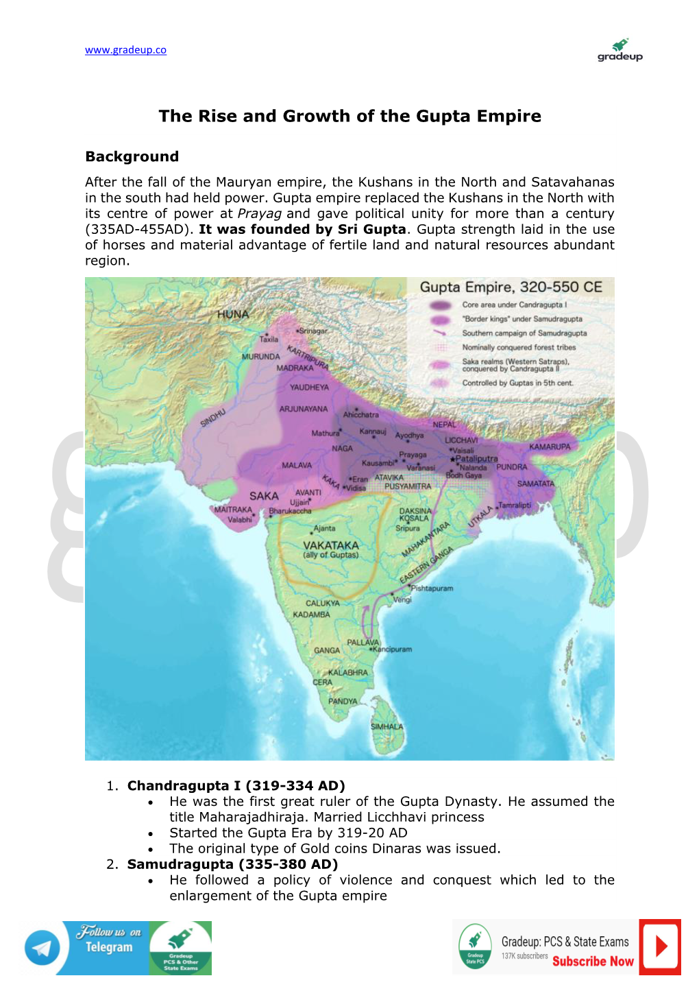 The Rise and Growth of the Gupta Empire