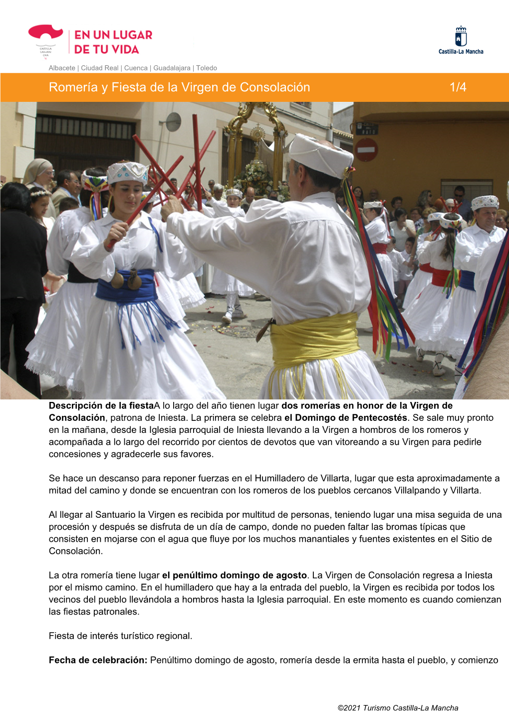 Descargar Guía De Viaje Romería Y Fiesta En Honor De La Virgen De