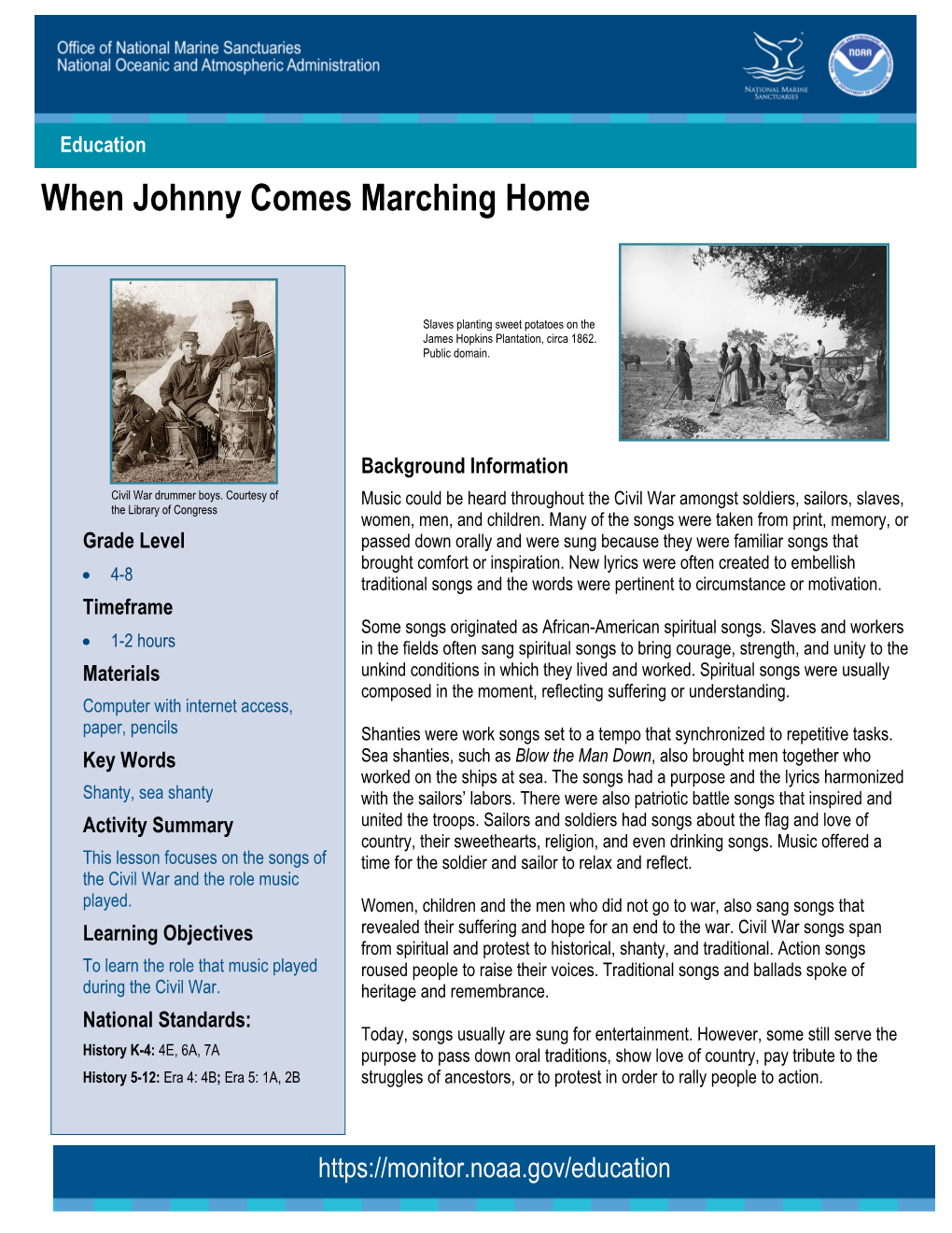 When Johnny Comes Marching Home