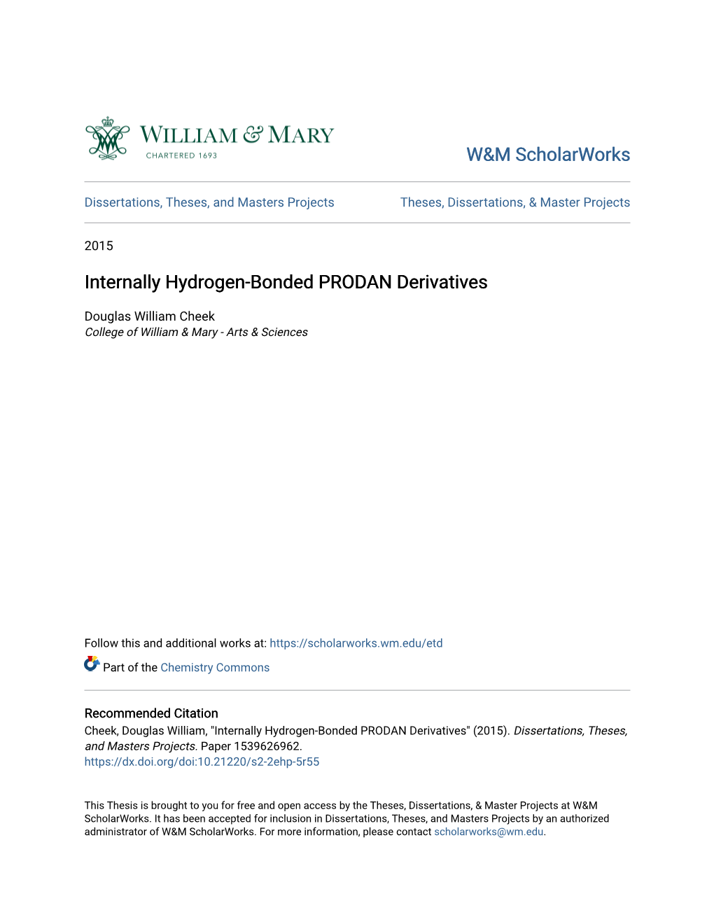 Internally Hydrogen-Bonded PRODAN Derivatives