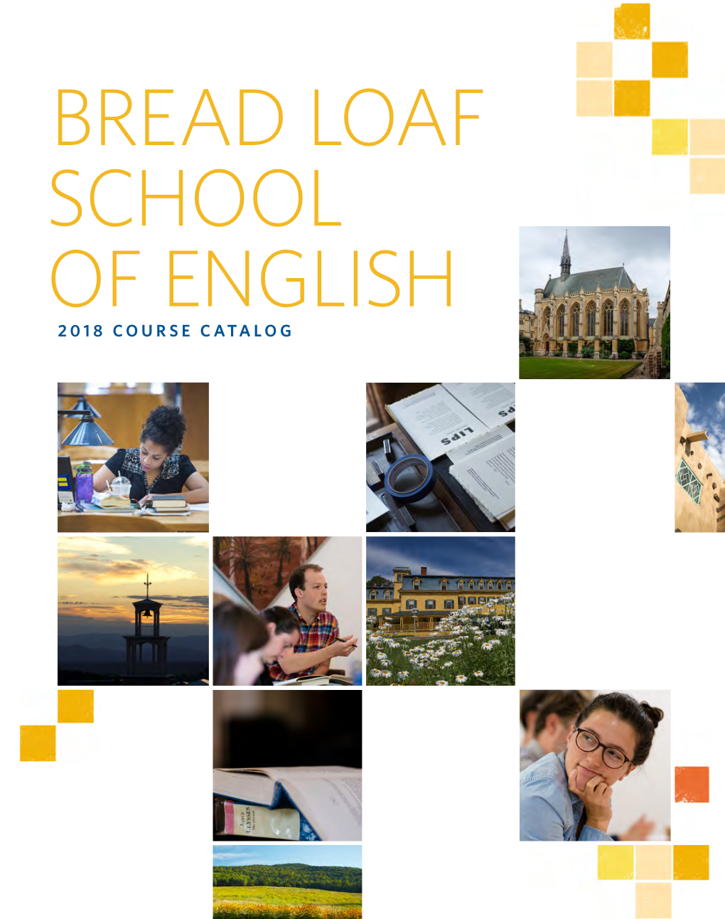 Bread Loaf School of English 2018 Course Catalog