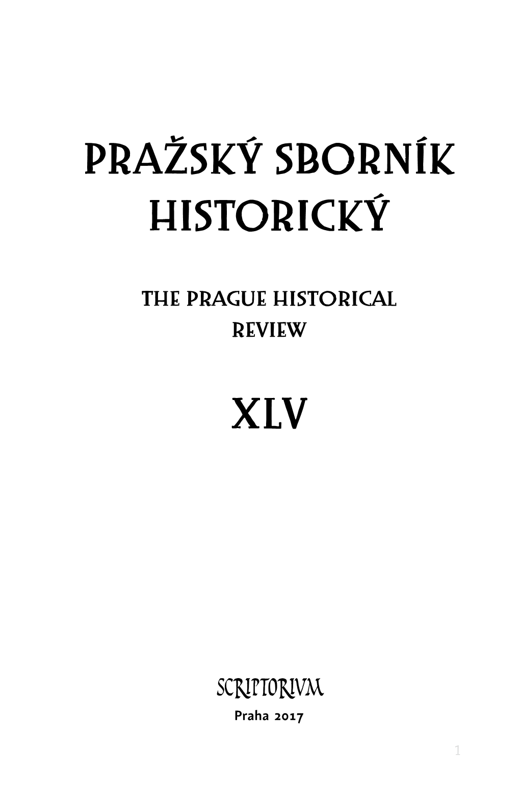 Pražský Sborník Historický