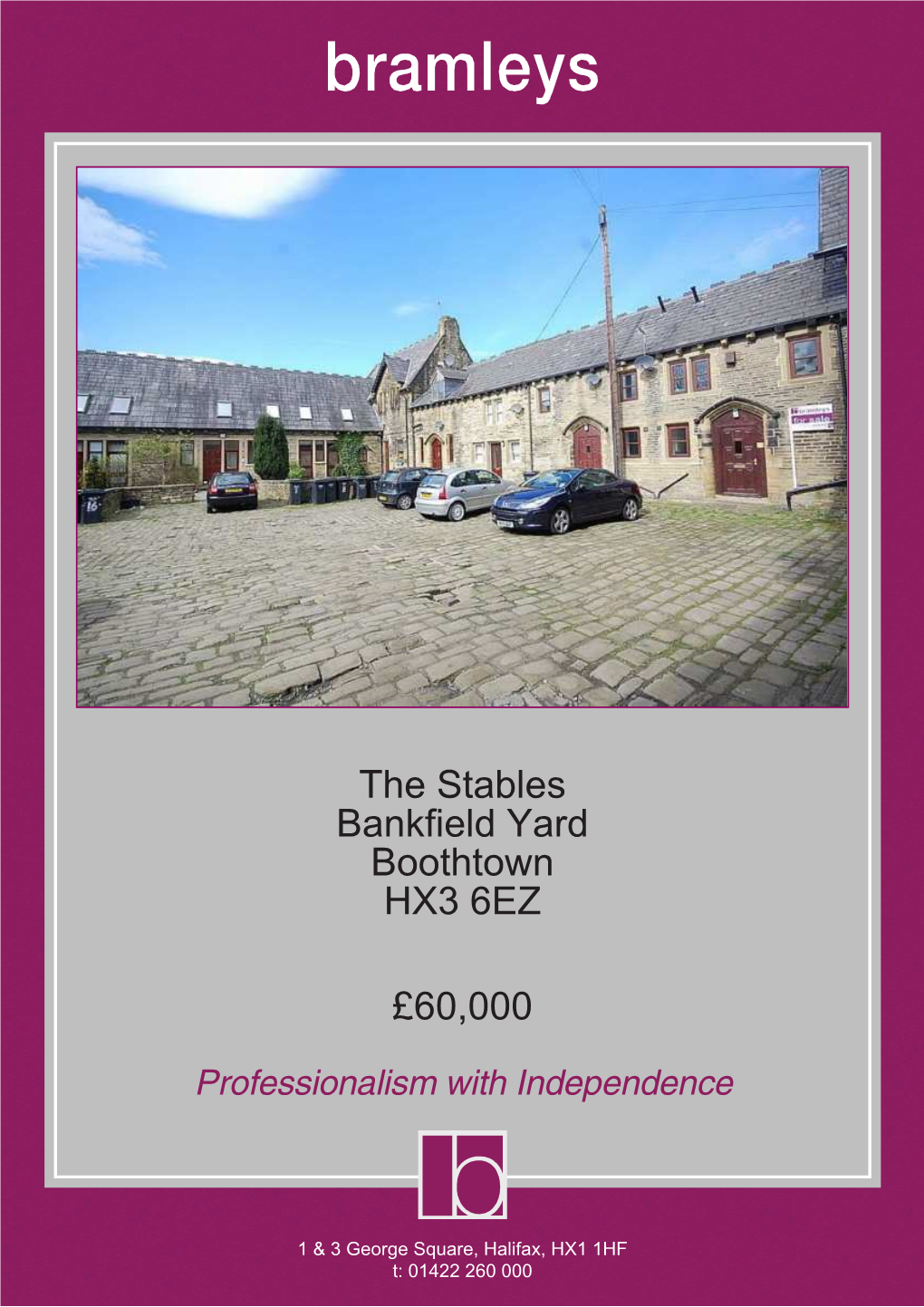 The Stables Bankfield Yard Boothtown HX3 6EZ £60,000