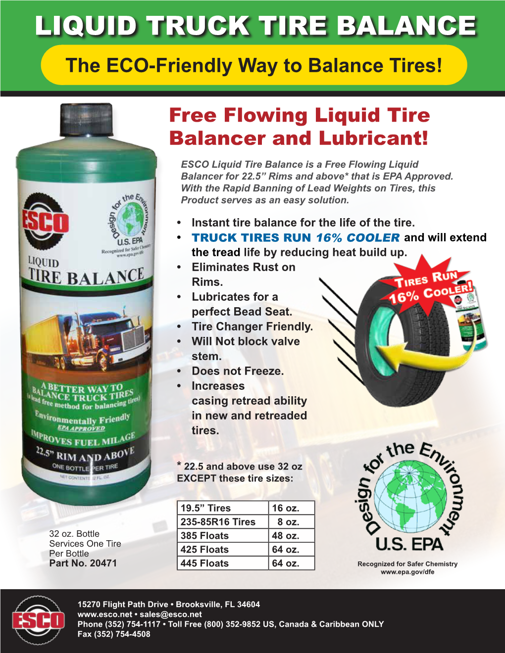 Liquid Truck Tire Balance the ECO-Friendly Way to Balance Tires!