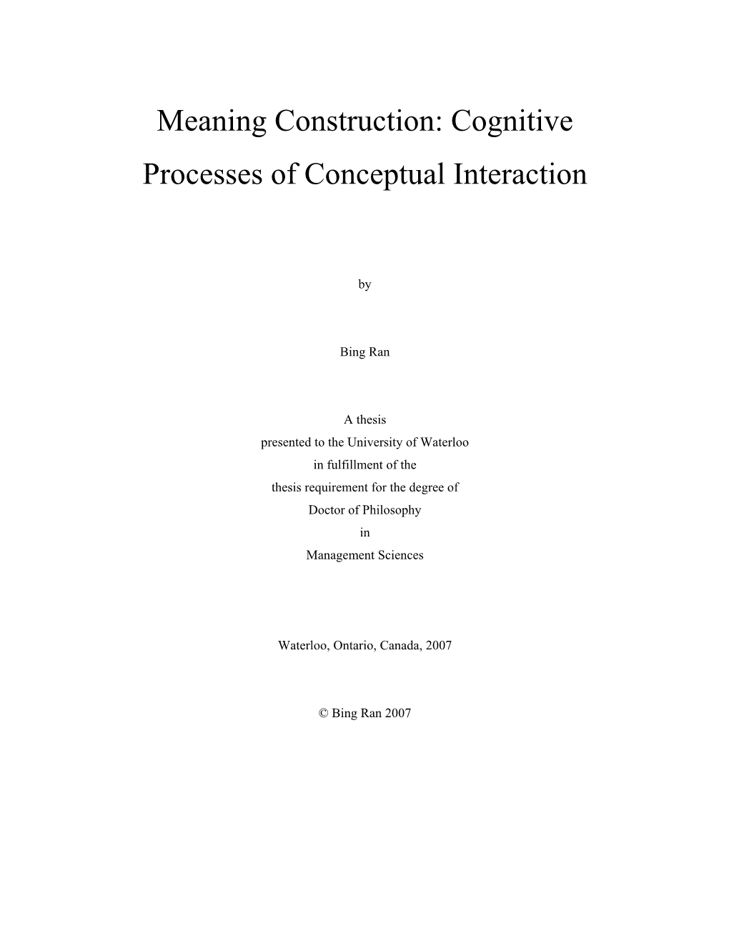 Bing Ran Phd Dissertation.Pdf (2.083Mb)