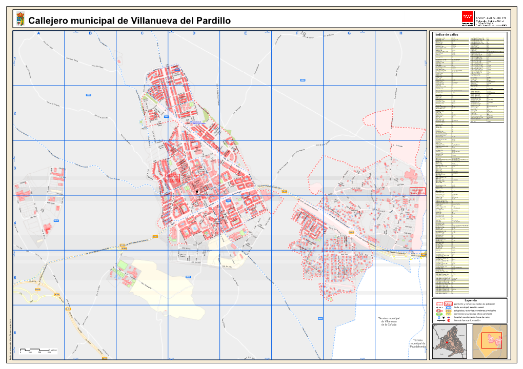 Callejero Municipal De Villanueva Del Pardillo
