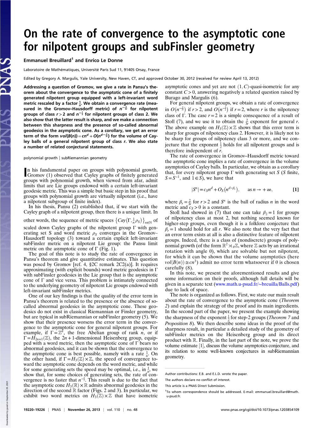 On the Rate of Convergence to the Asymptotic Cone for Nilpotent Groups and Subfinsler Geometry