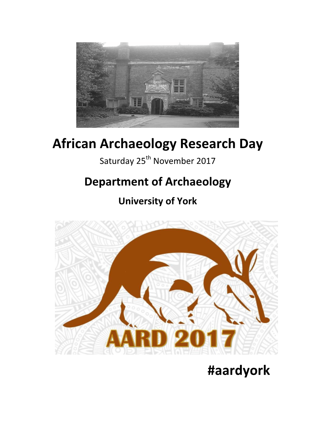 African Archaeology Research Day #Aardyork