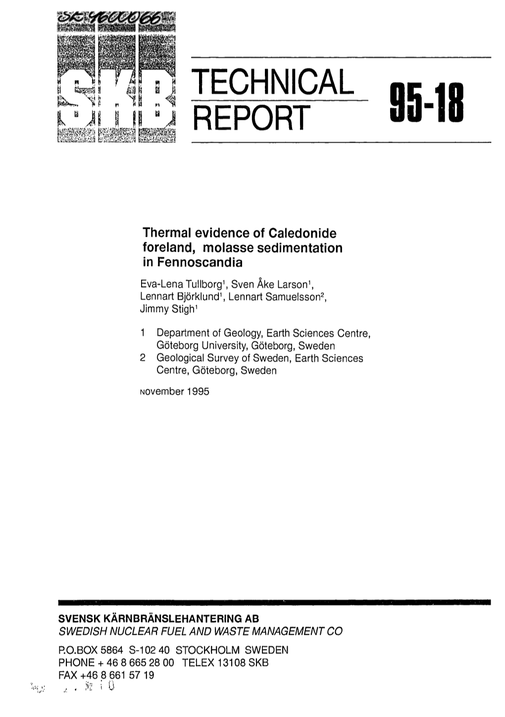 Thermal Evidence of Caledonide Foreland, Molasse Sedimentation In