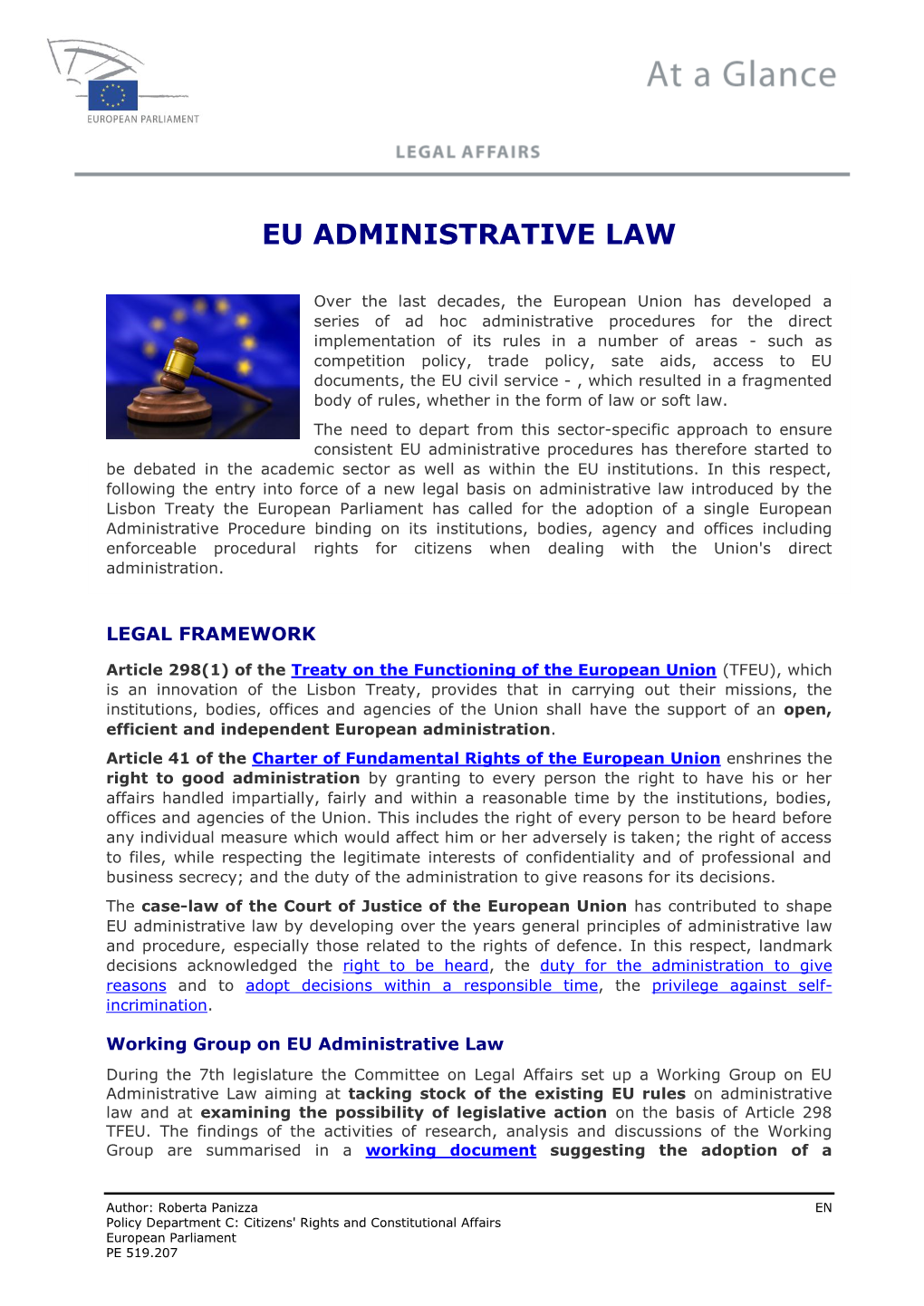 Eu Administrative Law