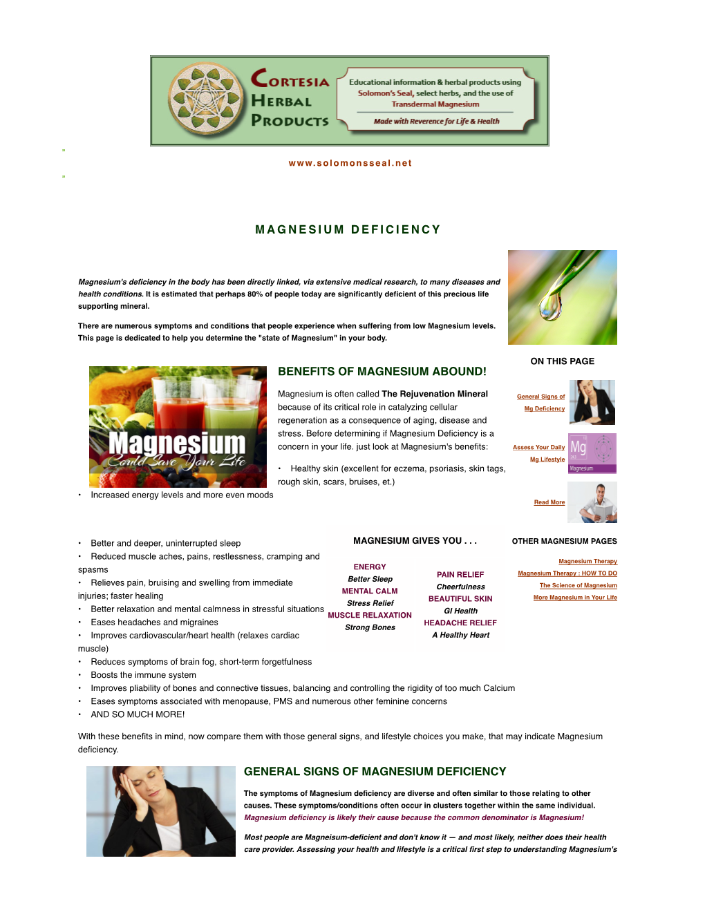 Magnesium Deficiency