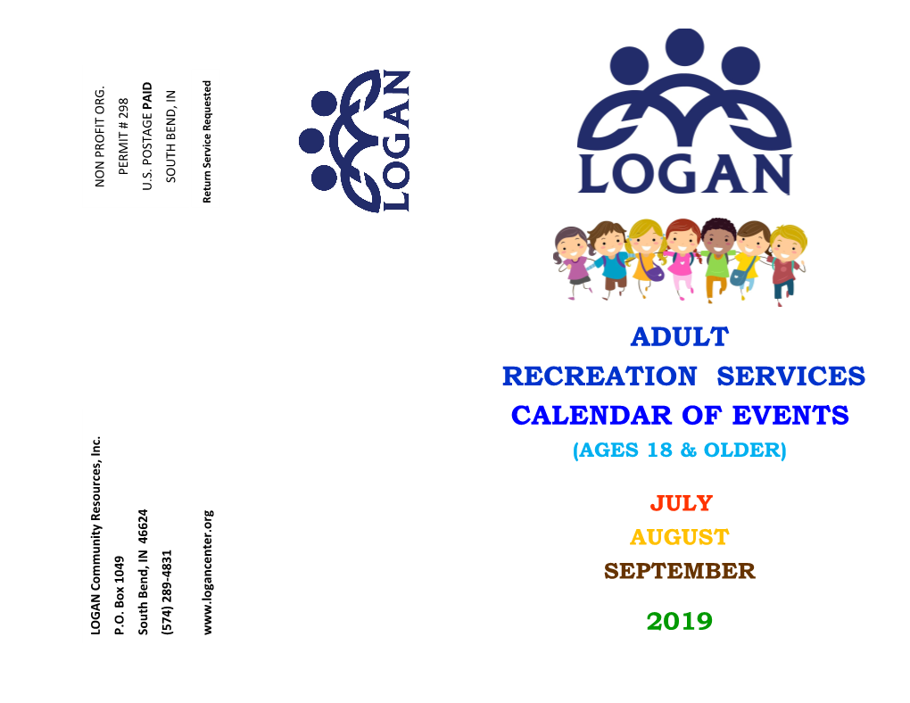 Adult Recreation Services Calendar Of