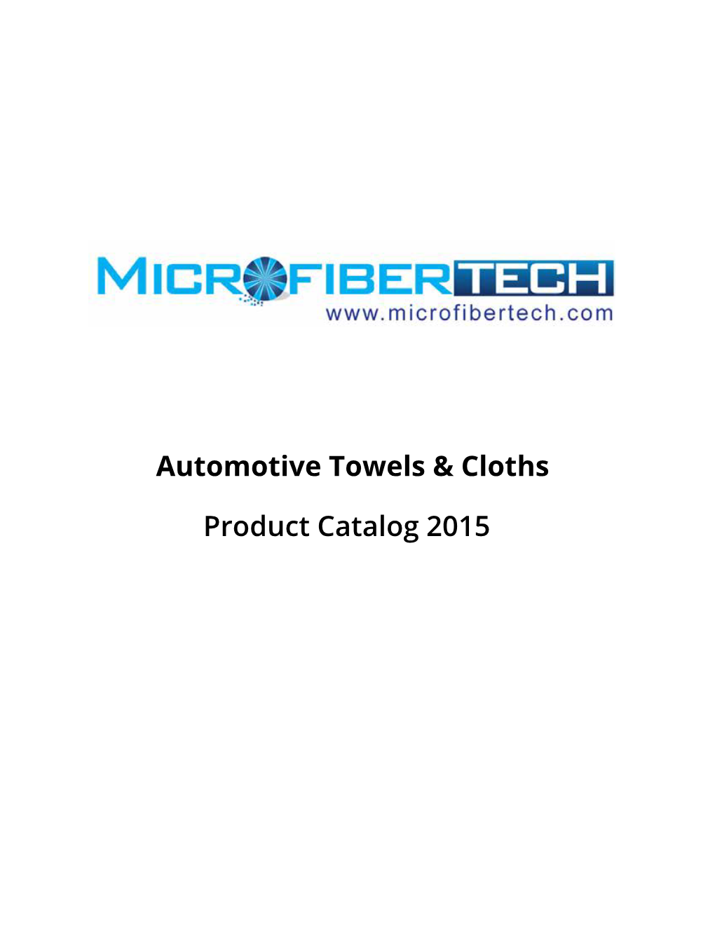 Automotive Towels & Cloths Product Catalog 2015
