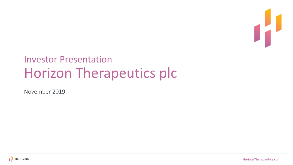 Horizon Therapeutics Plc