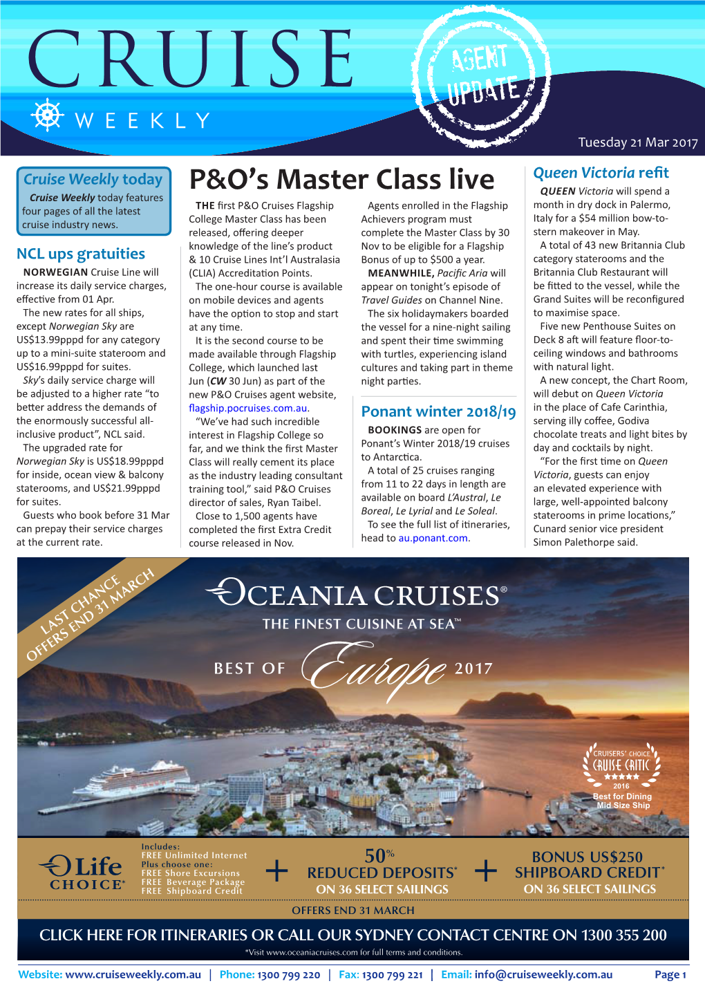 Cruise Weekly