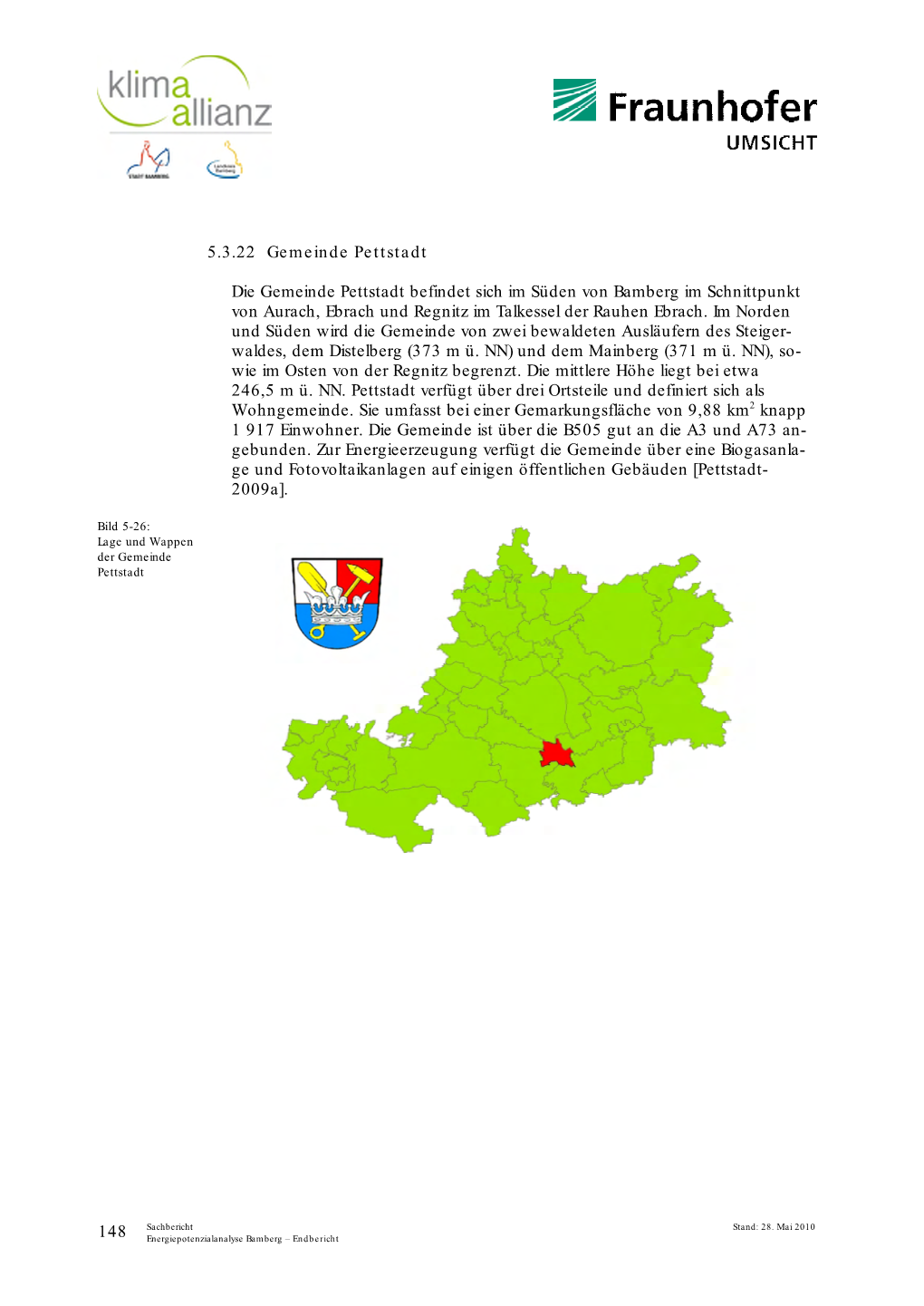 5.3.22 Gemeinde Pettstadt Die Gemeinde Pettstadt Befindet Sich Im