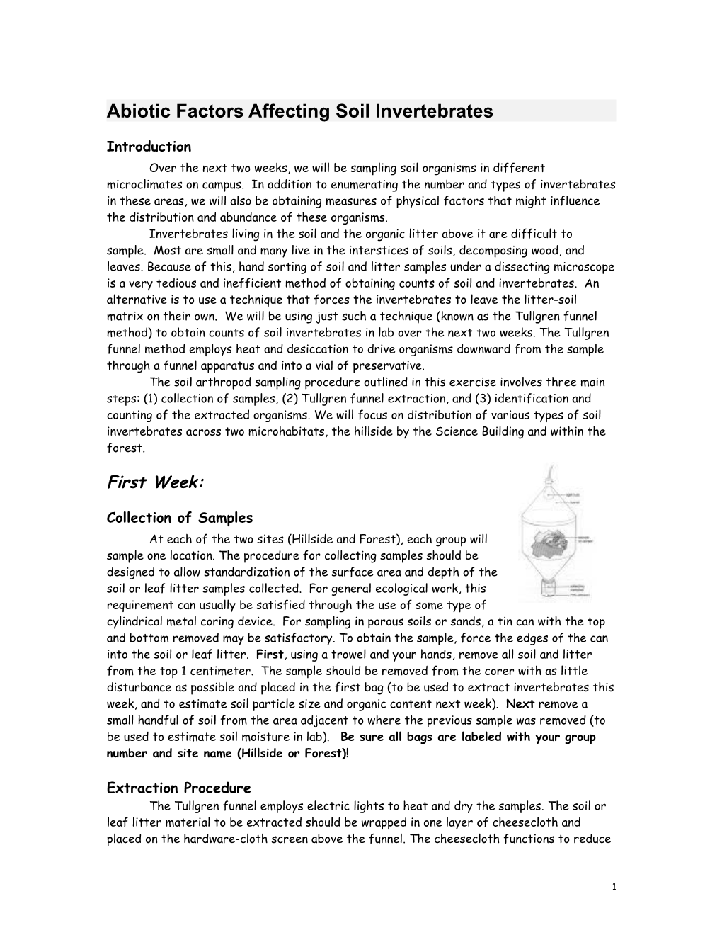 Soil Invertebrates And Abiotic Factors